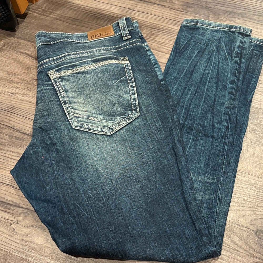 BKE Women's Dark Blue Skinny Jeans